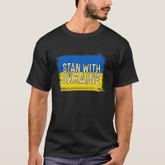 Oekraïense oversteekplaats steunt de Oekraïense vl T-shirt (Voorkant)