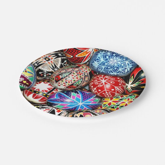 Oekraïense Paaseieren, Papieren Bordje (Gekanteld)