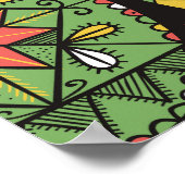 Oekraïense paaseieren,  patroon. poster (Hoek)