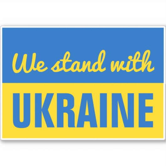 Oekraïense patriottische steun voor vrede Oekraïen Sticker (Voorkant)