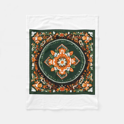 Oekraïense patroondekens fleece deken (Voorkant)