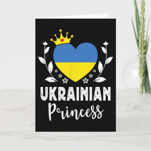 Oekraïense Prinses Oekraïne Vlag Trots Oekraïense Kaart