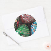 Oekraïense pysanky - eitjes ronde sticker (Envelop)