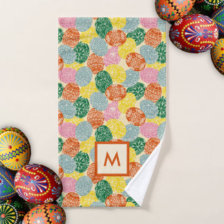 Oekraïense Pysanky Versierde Paaseieren Monogram Handdoek