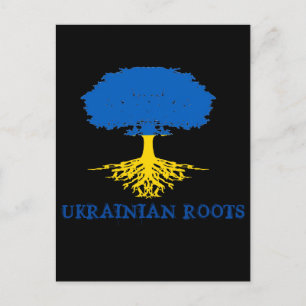 Oekraïense rots Tree Silhouette Briefkaart