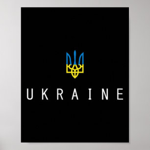Oekraïense shirt Oekraïense Tryzub vlag Trident Mi Poster
