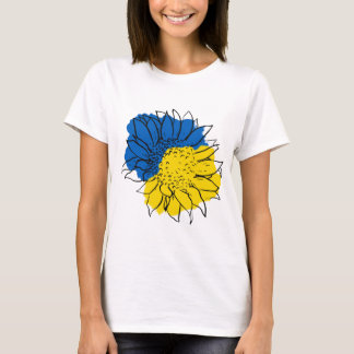 Oekraïense  steun voor de Oekraïense vlag - Zonneb T-shirt