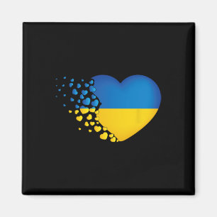 Oekraïense symbolen Oekraïense vlag Hart Liefde Magneet