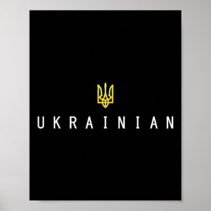 Oekraïense Tryzub Zelensky Oekraïne Driehoek Milit Poster