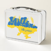 Oekraïense typografie en tarweoor onder Oekraïense (Achterkant)