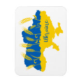 Oekraïense typografie en tarweoor onder Oekraïense Magneet (Verticaal)