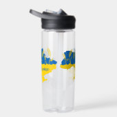 Oekraïense typografie en tarweoor onder Oekraïense Waterfles (Rechts)