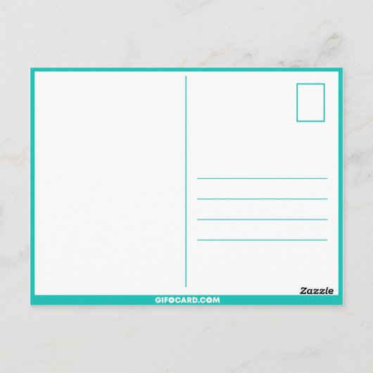 Oekraïense verjaardagskaart briefkaart (Achterkant)