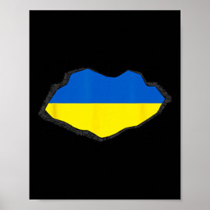 Oekraïense vlag 1  poster