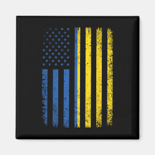 Oekraïense Vlag 4 juli VS Oekraïense Vlag Vrouwen Magneet