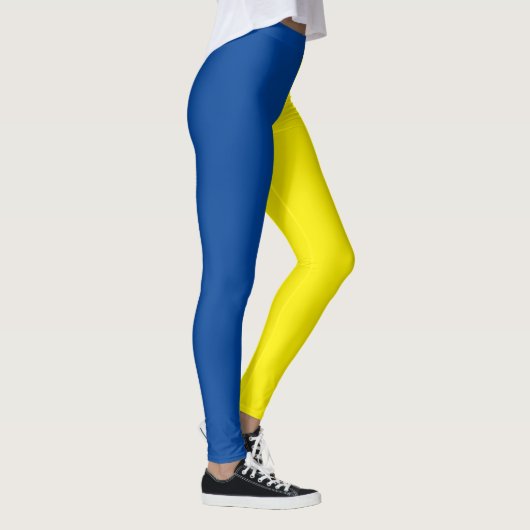 Oekraïense vlag blauw geel leggings (Rechts)