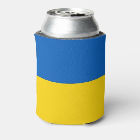 Oekraïense vlag blikjeskoeler (Blikje Achterkant)