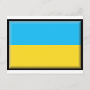 Oekraïense vlag briefkaart