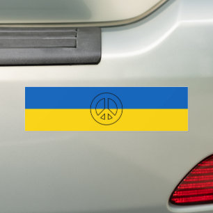 Oekraïense vlag bumpersticker