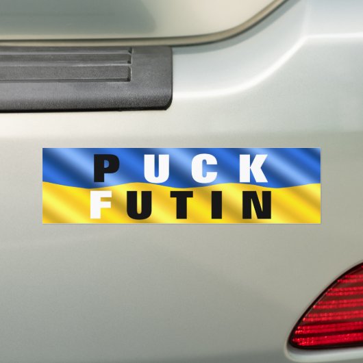 Oekraïense vlag Bumperstickers Puck Futin Sticker (Op auto)
