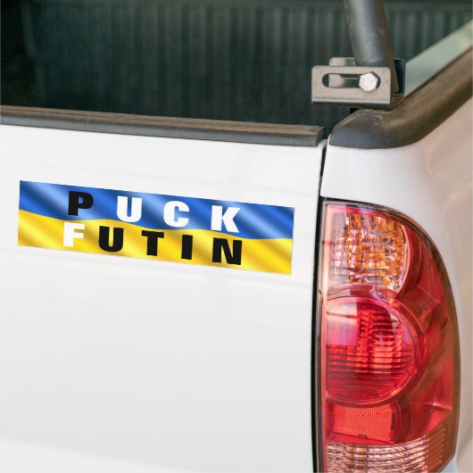 Oekraïense vlag Bumperstickers Puck Futin Sticker (Op Truck)
