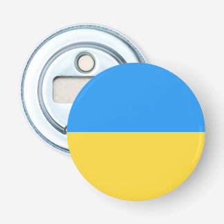 Oekraïense vlag button flesopener