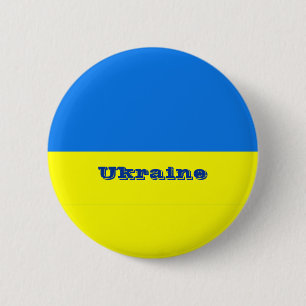 Oekraïense vlag Button/Lapel Pin Ronde Button 5,7 Cm