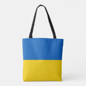Oekraïense vlag Canvas tas (Achterkant)