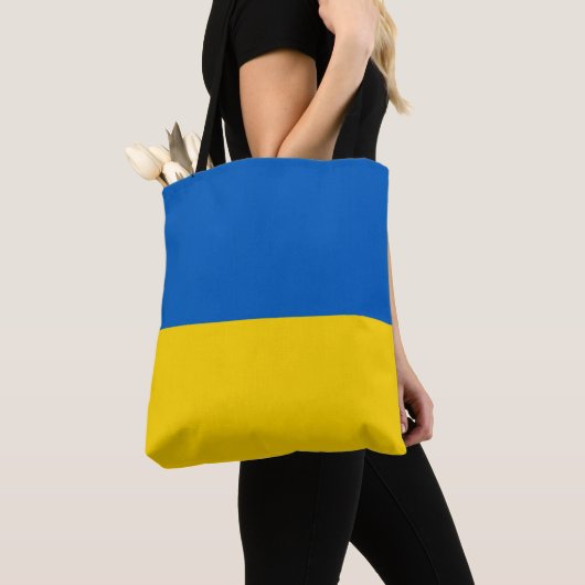 Oekraïense vlag Canvas tas (Dichtbij)