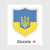 Oekraïense vlag embleem patriottische reizen sticker (Vel)