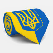 Oekraïense vlag en Oekraïense onderneming patriot/ Stropdas (Opgerold)