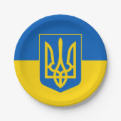 Oekraïense vlag en Oekraïne - partij, verjaardag/s Papieren Bordje (Voorkant)