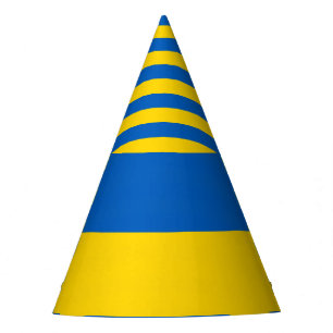 Oekraïense vlag feesthoedjes