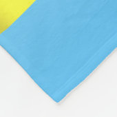 Oekraïense vlag fleece deken (Hoek)