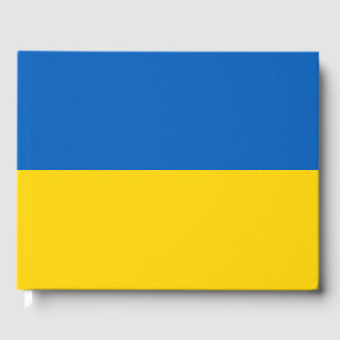 Oekraïense vlag gastenboek