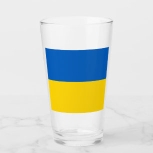 Oekraïense vlag glas