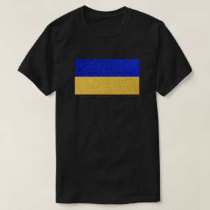 Oekraïense vlag Glitter T-shirt