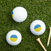 Oekraïense vlag golfballen (Insitu Gras)