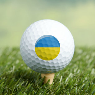Oekraïense vlag golfballen