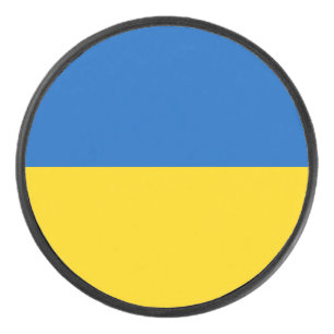Oekraïense vlag hockey puck