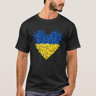 Oekraïense vlag Ik sta voor Oekraïne Oekraïens T-shirt