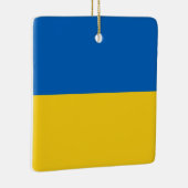 Oekraïense vlag Kerstmis Keramisch Ornament (Rechts)