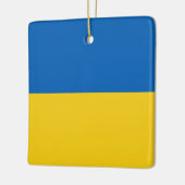 Oekraïense vlag Kerstmis Keramisch Ornament (Links)