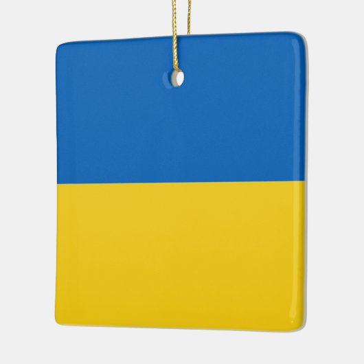 Oekraïense vlag Kerstmis Keramisch Ornament (Links)