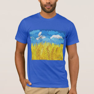 Oekraïense Vlag Landschap T-shirt