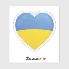 Oekraïense vlag liefde icoon Sticker