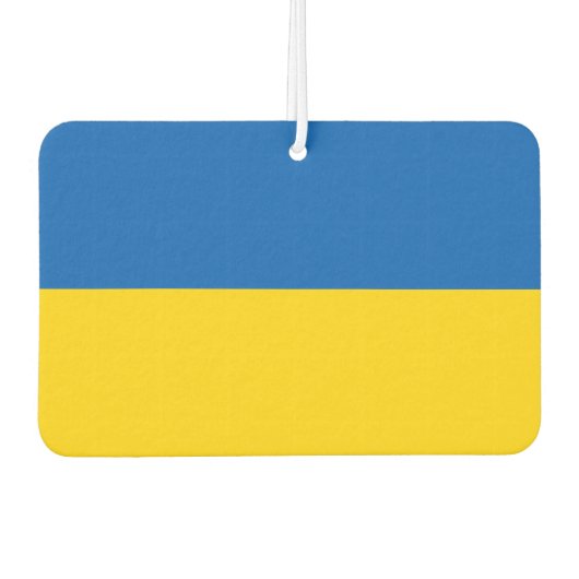 Oekraïense vlag luchtverfrisser (Voorkant)
