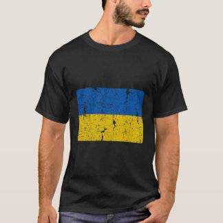  Oekraïense vlag - Mannen van de Oekraïense Retros T-shirt