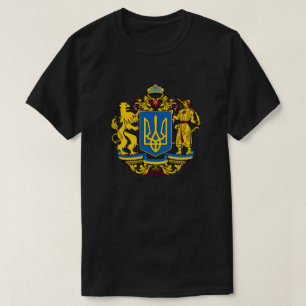 Oekraïense vlag Mat van wapens tryzub Nationaal sy T-shirt