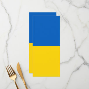 Oekraïense vlag menu